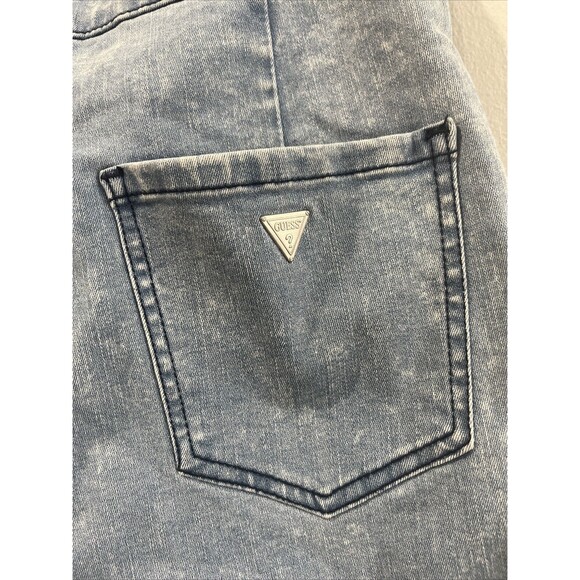 Guess LA Jeans Women's US 28 Red White Blue Side Stripe Metal Triangle Red tag - Picture 6 of 6